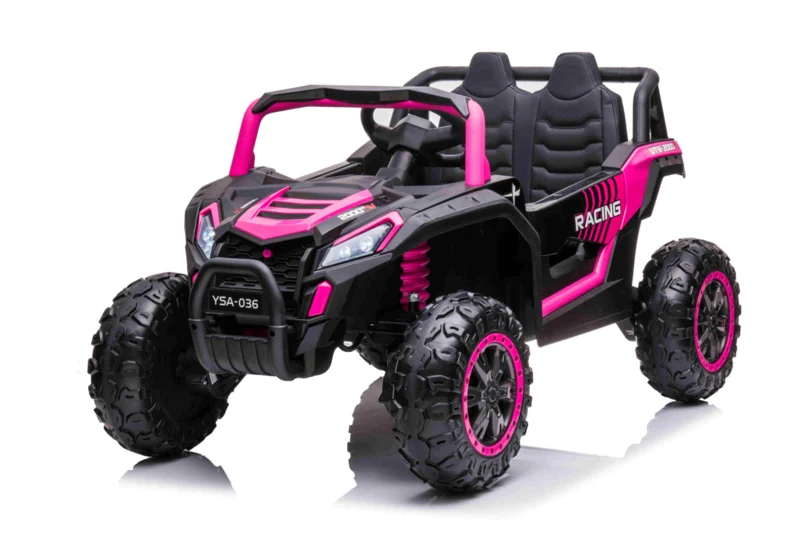 Coche Buggy infantil 12v ROSA-PINK, BlueTooth, 12V, 2.4ghz, 4x4 motores, ruedas eva, asiento polipiel INDA138-A036PK